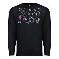 Black bubbles t  shirt bubbles t  shirt Premium Sweatshirt - linhVisuals