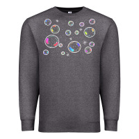 Charcoal Heather bubbles t  shirt bubbles t  shirt Premium Sweatshirt - linhVisuals