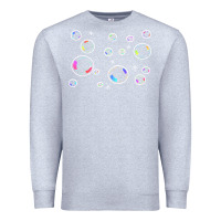 Heather Grey bubbles t  shirt bubbles t  shirt Premium Sweatshirt - linhVisuals