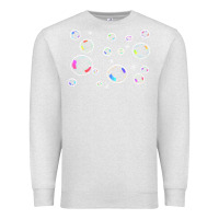 Oatmeal Heather bubbles t  shirt bubbles t  shirt Premium Sweatshirt - linhVisuals