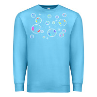 Ocean Blue bubbles t  shirt bubbles t  shirt Premium Sweatshirt - linhVisuals