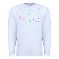 White bubbles t  shirt bubbles t  shirt Premium Sweatshirt - linhVisuals