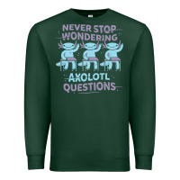 Sports Green axolotl questions Premium Sweatshirt - linhVisuals