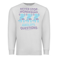Dove Grey axolotl questions Premium Sweatshirt - linhVisuals