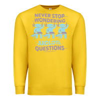 Lemon axolotl questions Premium Sweatshirt - linhVisuals