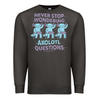 Smoke axolotl questions Premium Sweatshirt - linhVisuals