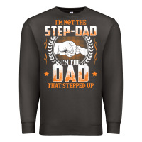 Smoke mens i'm not the step dad i'm the dad that stepped up father gift t sh Premium Sweatshirt - linhVisuals