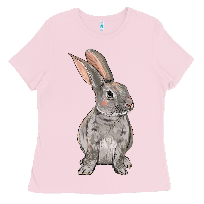 Easter Bunny Ladies Tee by OliviaCreatesArt | Teevron