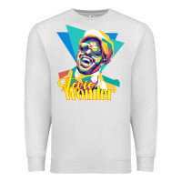 Oatmeal Heather stevie wonder vintage Premium Sweatshirt - linhVisuals