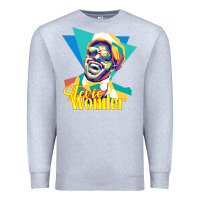 Heather Grey stevie wonder vintage Premium Sweatshirt - linhVisuals