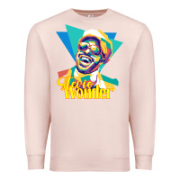 Pale Pink stevie wonder vintage Premium Sweatshirt - linhVisuals
