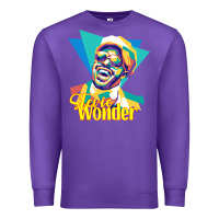 Purple stevie wonder vintage Premium Sweatshirt - linhVisuals