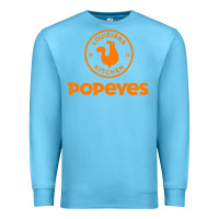 Ocean Blue suitable-popeyes-worn Premium Sweatshirt - linhVisuals