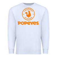 White suitable-popeyes-worn Premium Sweatshirt - linhVisuals