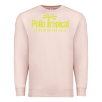 Pale Pink suitable-pollo-tropical-worn Premium Sweatshirt - linhVisuals