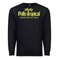Black suitable-pollo-tropical-worn Premium Sweatshirt - linhVisuals
