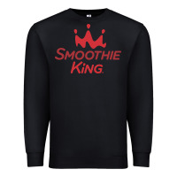 Black suitable-smoothie-king-worn Premium Sweatshirt - linhVisuals