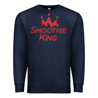 Navy suitable-smoothie-king-worn Premium Sweatshirt - linhVisuals