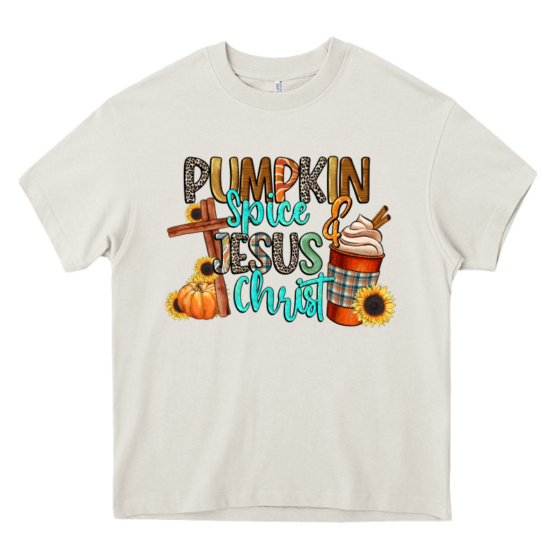 Pumpkin Spice And Jesus Christ Heavy Core Tee by CowGirlArtShop | Teevron