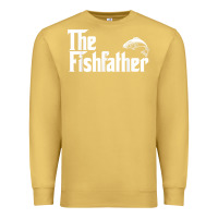 Antique Gold mens the fishfather funny fish father day lover t shirt t shirt Premium Sweatshirt - linhVisuals