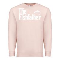 Pale Pink mens the fishfather funny fish father day lover t shirt t shirt Premium Sweatshirt - linhVisuals