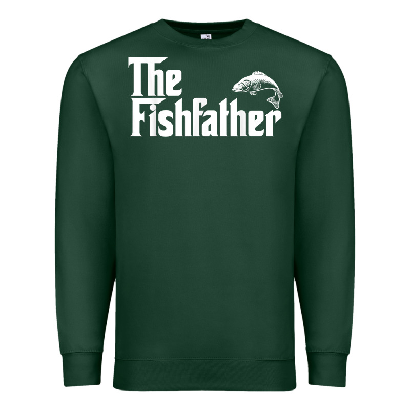 Mens The Fishfather Funny Fish Father Day Lover T Shirt T Shirt Premium Sweatshirt by linhVisuals | Teevron