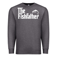Charcoal Heather mens the fishfather funny fish father day lover t shirt t shirt Premium Sweatshirt - linhVisuals
