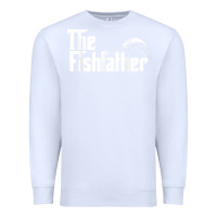 White mens the fishfather funny fish father day lover t shirt t shirt Premium Sweatshirt - linhVisuals