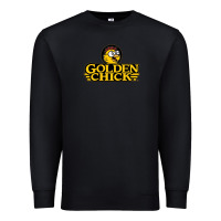 Black suitable-golden-chick-worn Premium Sweatshirt - linhVisuals
