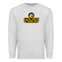 Dove Grey suitable-golden-chick-worn Premium Sweatshirt - linhVisuals