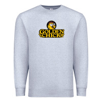 Heather Grey suitable-golden-chick-worn Premium Sweatshirt - linhVisuals