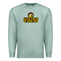 Seafoam suitable-golden-chick-worn Premium Sweatshirt - linhVisuals