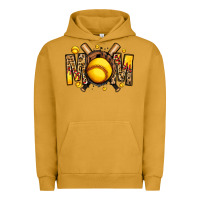 Pigment Peanut Butter softball mom Urban Hoodie - Jasminsmagicworld