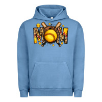 Pigment Pebble Blue softball mom Urban Hoodie - Jasminsmagicworld