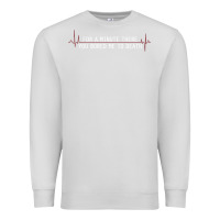 Dove Grey for a minute there you bored me to death Premium Sweatshirt - linhVisuals