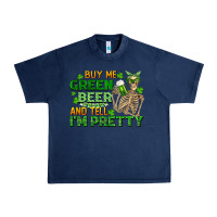 Navy buy me green beer and tell me i'm pretty Urban Heavy Tee - FaDigitalArtStudio