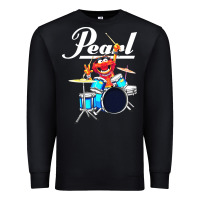 Black the muppet show animal playing pearl drums Premium Sweatshirt - linhVisuals