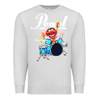Dove Grey the muppet show animal playing pearl drums Premium Sweatshirt - linhVisuals