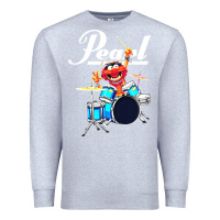 Heather Grey the muppet show animal playing pearl drums Premium Sweatshirt - linhVisuals
