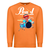 Carrot the muppet show animal playing pearl drums Premium Sweatshirt - linhVisuals