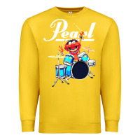 Lemon the muppet show animal playing pearl drums Premium Sweatshirt - linhVisuals