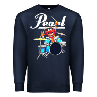 Navy the muppet show animal playing pearl drums Premium Sweatshirt - linhVisuals