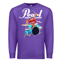 Purple the muppet show animal playing pearl drums Premium Sweatshirt - linhVisuals