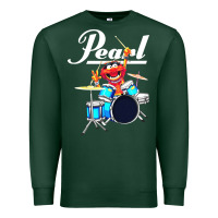 Sports Green the muppet show animal playing pearl drums Premium Sweatshirt - linhVisuals