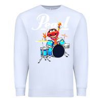 White the muppet show animal playing pearl drums Premium Sweatshirt - linhVisuals