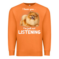 Carrot pomeranian i hear you not listening t shirt Premium Sweatshirt - linhVisuals