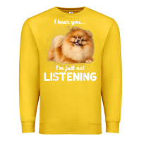 Lemon pomeranian i hear you not listening t shirt Premium Sweatshirt - linhVisuals