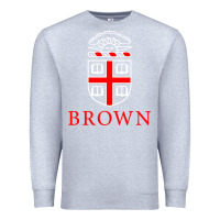 Heather Grey brown university Premium Sweatshirt - linhVisuals