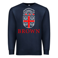 Navy brown university Premium Sweatshirt - linhVisuals