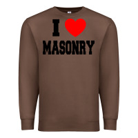 Chestnut i love masonry Premium Sweatshirt - linhVisuals